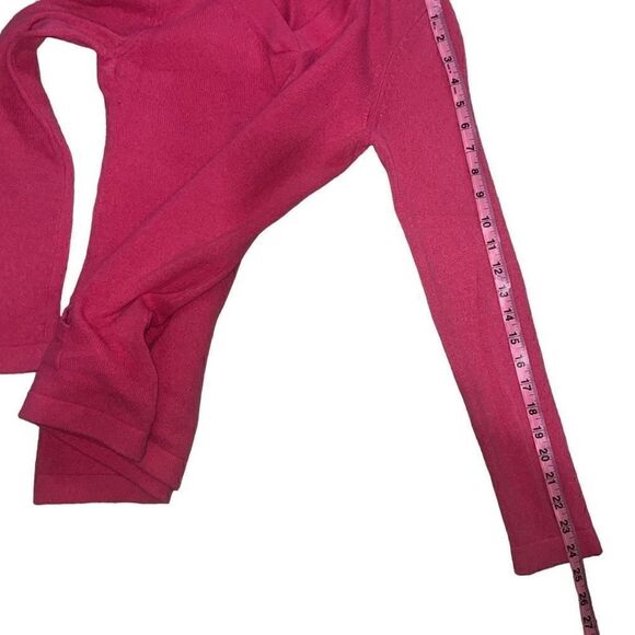 Lilly Pulitzer Sawyer Hooded Cashmere Hooded Sweater Bright Pink sz XS READ - Picture 8 of 11